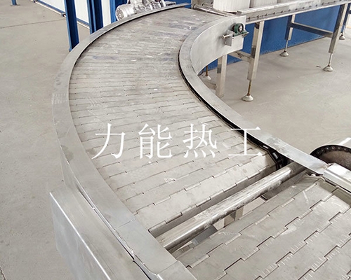 石家庄不锈钢链板转弯输送机